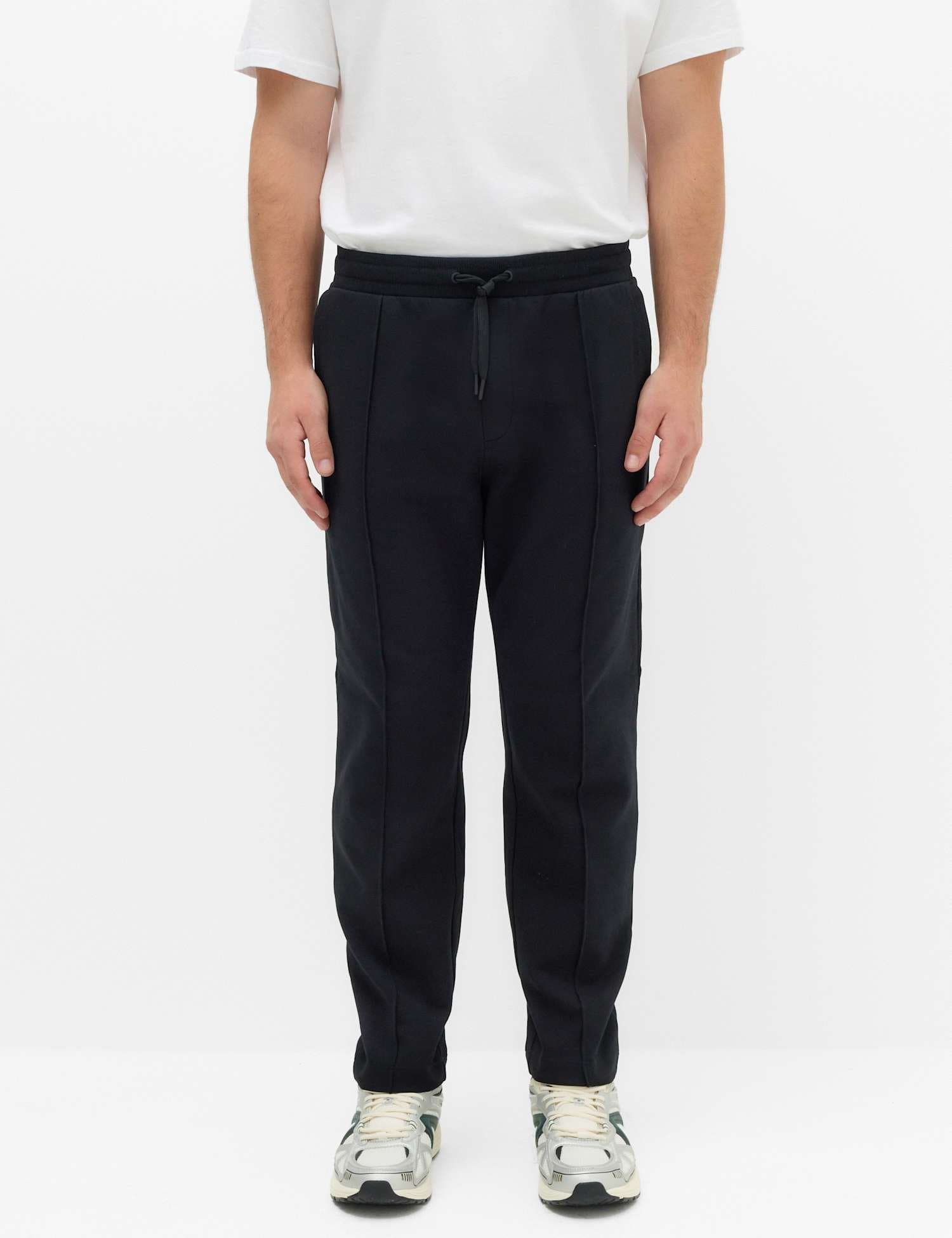 Marks & Spencer M&S Ultimate Cotton Rich Straight Leg Joggers Black