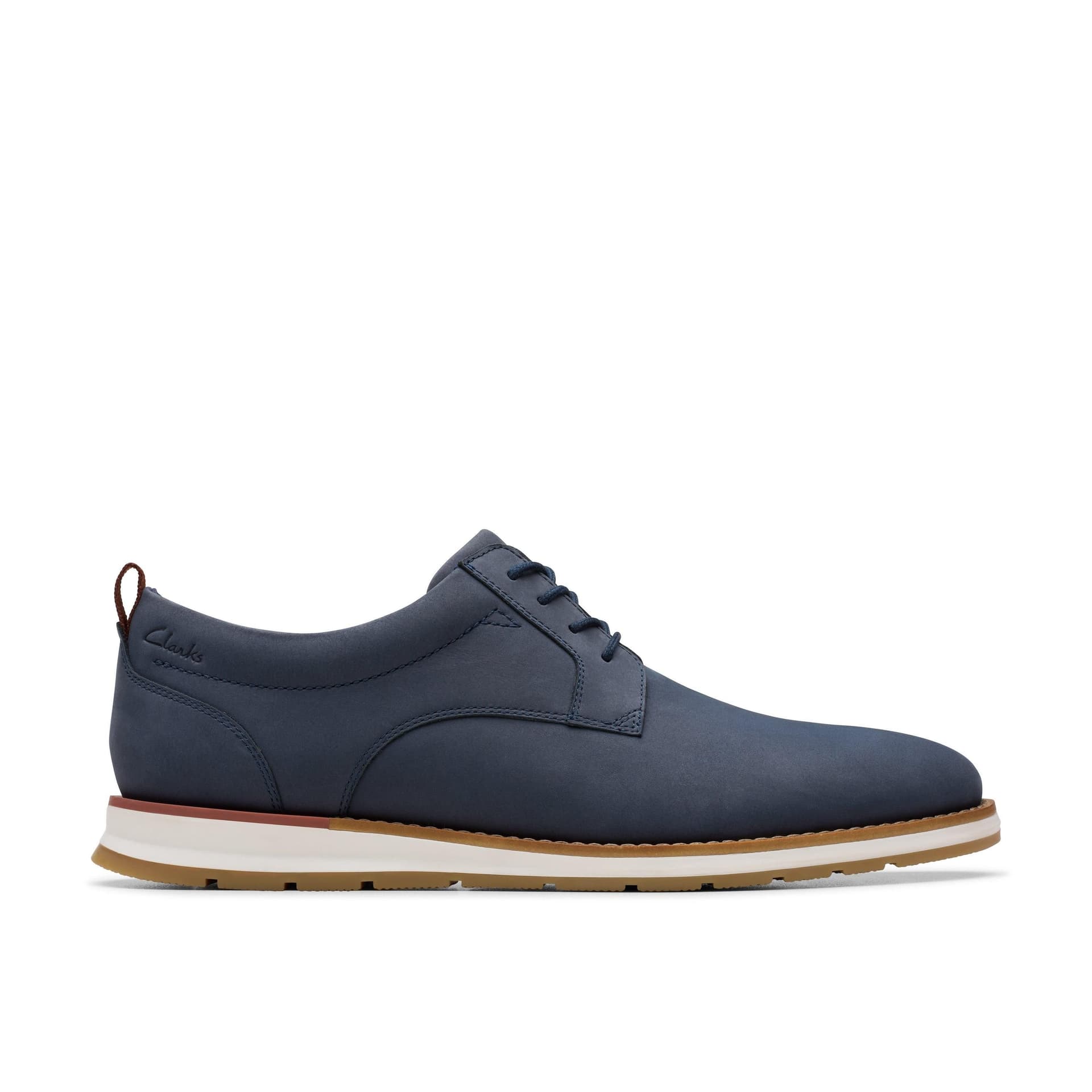 Clarks Clarks Men's Lapford Lace Navy Nubuck Lace Up in Blue