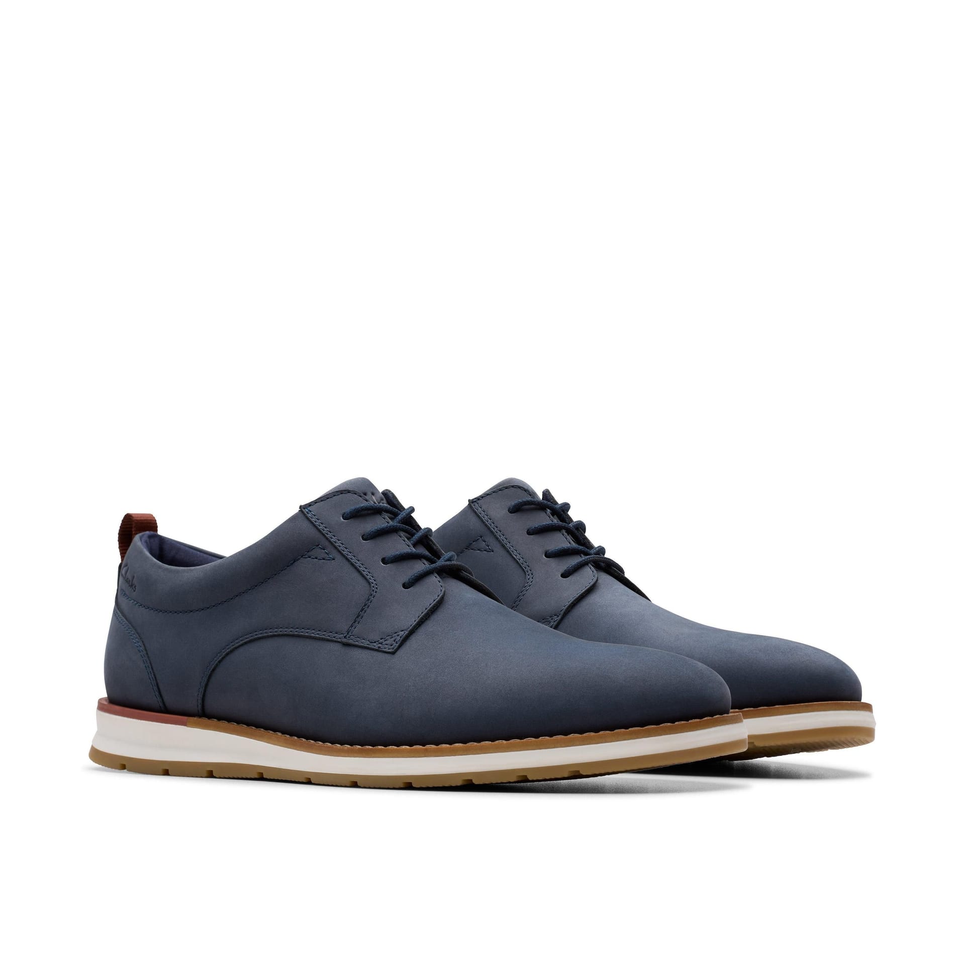 Clarks Clarks Men's Lapford Lace Navy Nubuck Lace Up in Blue - 4