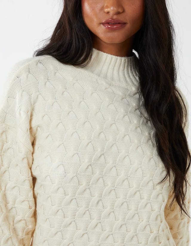 Blue Vanilla Chunky Knit Jumper Dress - 2