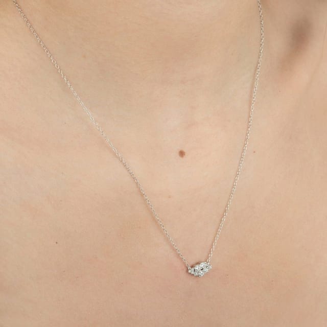 Gold Trip Gold Trip Women's Crystal Cluster Necklace in Silver - 3