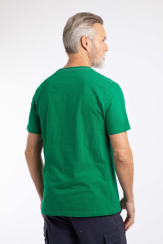 Weird Fish Weird Fish Men's Cast Off-Front Print Graphic T-Shirt in Bright Green - 3