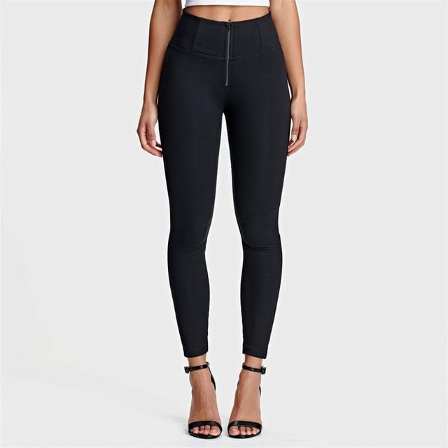 Freddy Freddy Women's WR.UP Fashion High Waisted 7/8 Length Trousers in Black - 2
