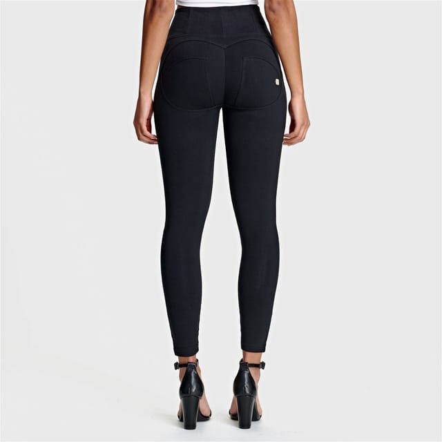 Freddy Freddy Women's WR.UP Fashion High Waisted 7/8 Length Trousers in Black - 3