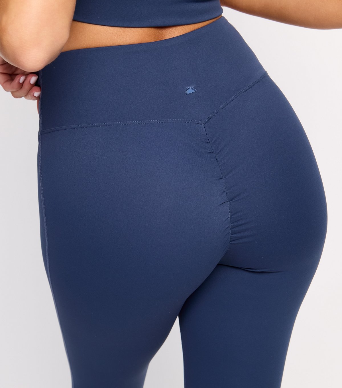 Rise Women's by Zara McDermott Navy Ruched Bum Legging Rise New Look - 3