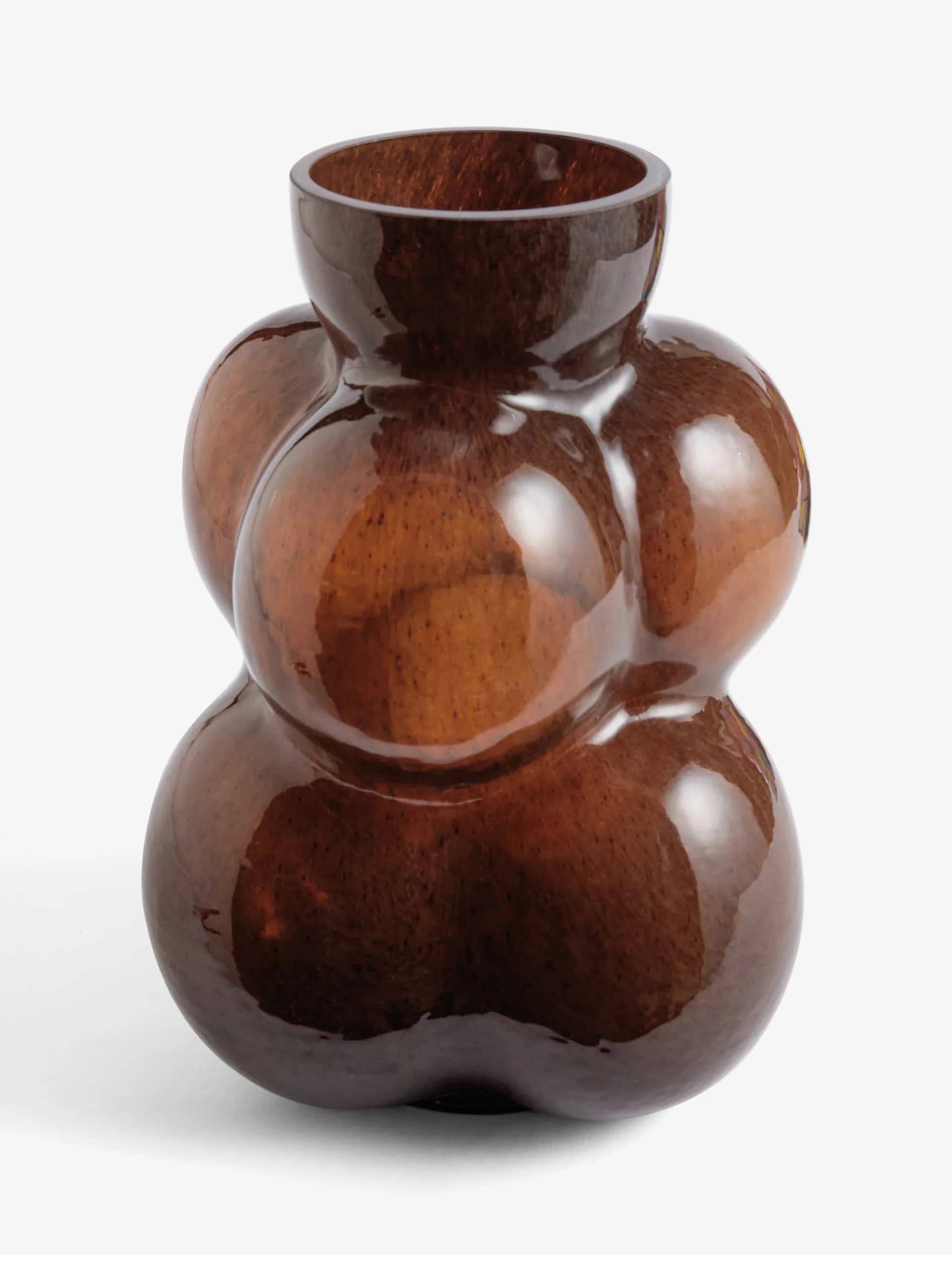 French Connection Bobble Vase Brown