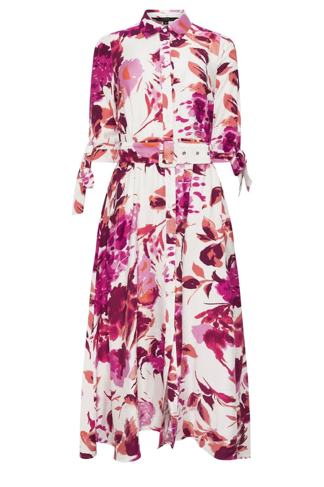 Star By Julien Macdonald Star by Julien Macdonald Women's Floral Maxi Shirt Dress in White - 2