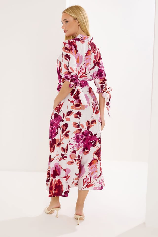 Star By Julien Macdonald Star by Julien Macdonald Women's Floral Maxi Shirt Dress in White - 3