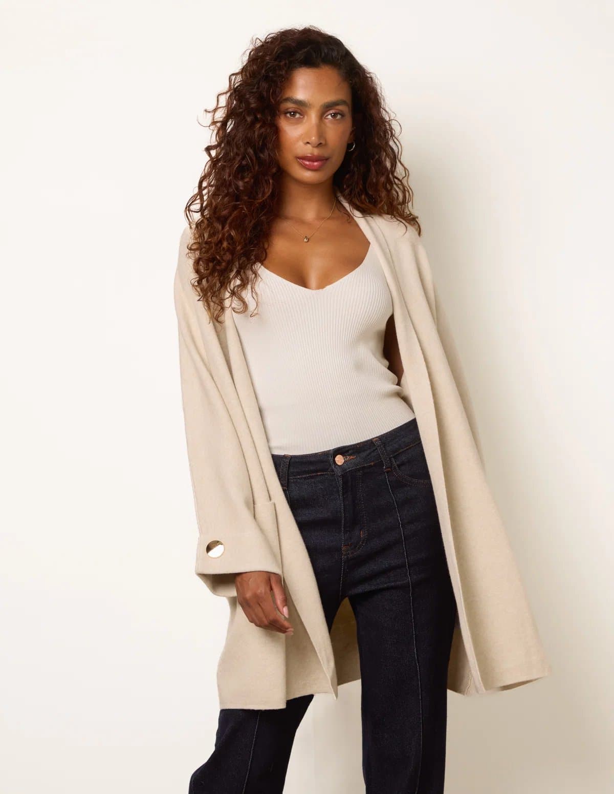 Blue Vanilla Heavy Knit Cardigan
