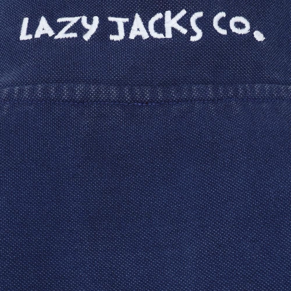 Lazy Jacks Lazy Jacks Men's Pique Quarter Zip Sweatshirt in Dark Blue - 4