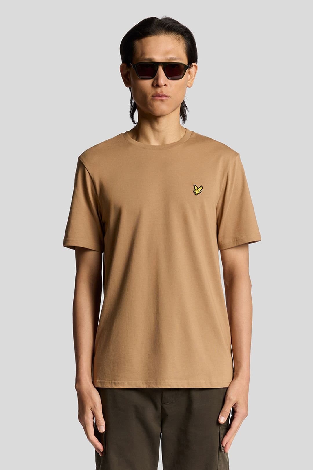 Lyle & Scott Lyle & Scott Men's Plain T-Shirt Tigers Eye in Orange