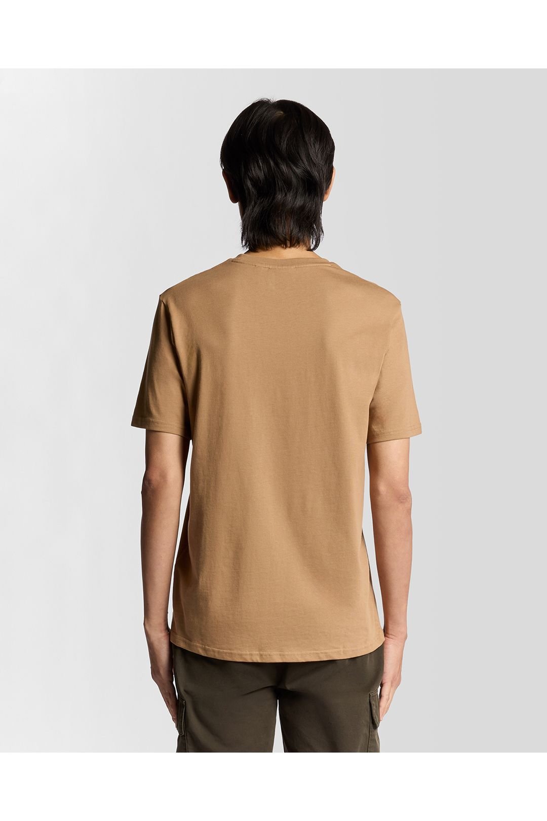 Lyle & Scott Lyle & Scott Men's Plain T-Shirt Tigers Eye in Orange - 4