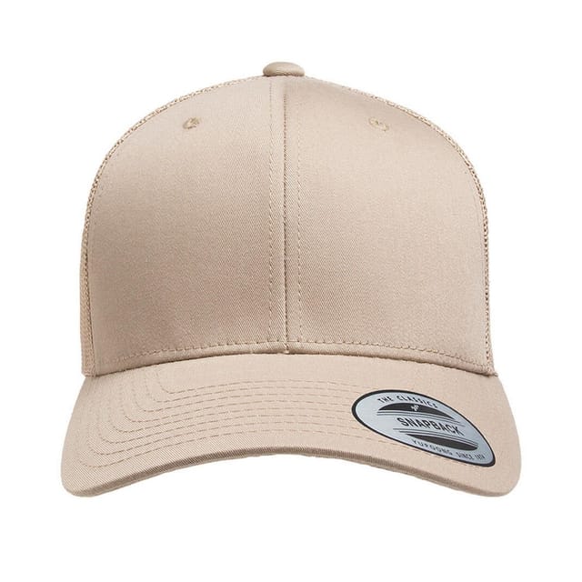 Classic Classic Men's Retro Trucker Cap in Khaki - 3