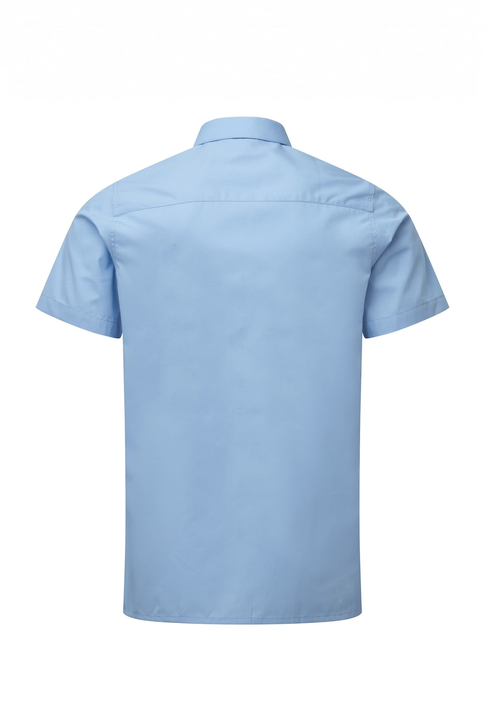 David Luke David Luke Men's Short Sleeve Eco Shirts 2 pack in Light Blue