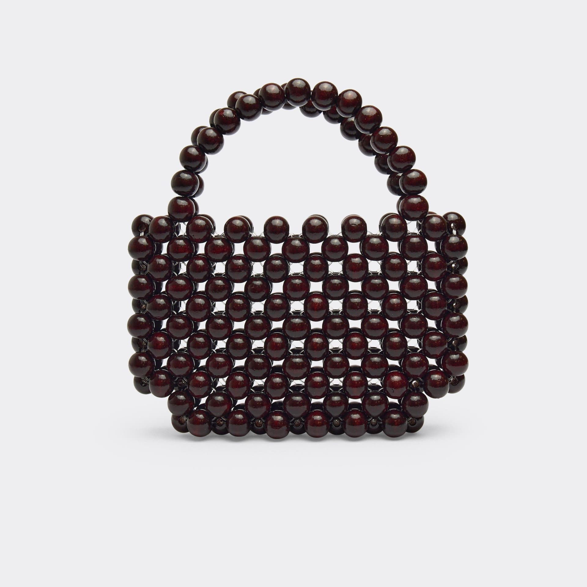 EGO Baker Beaded Grab Bag In Brown, Women's Size UK 0