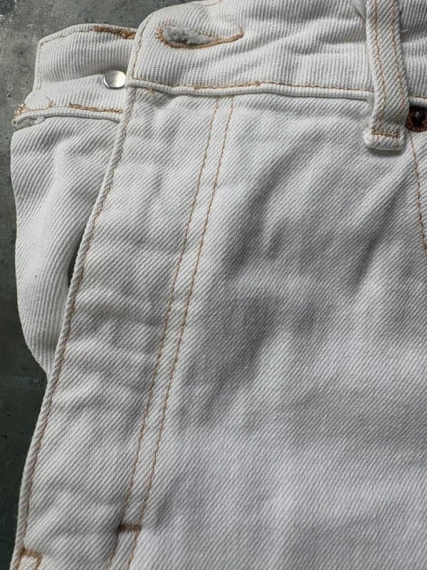 Topshop Relaxed flare ercu Topshop jeans with brown stitching