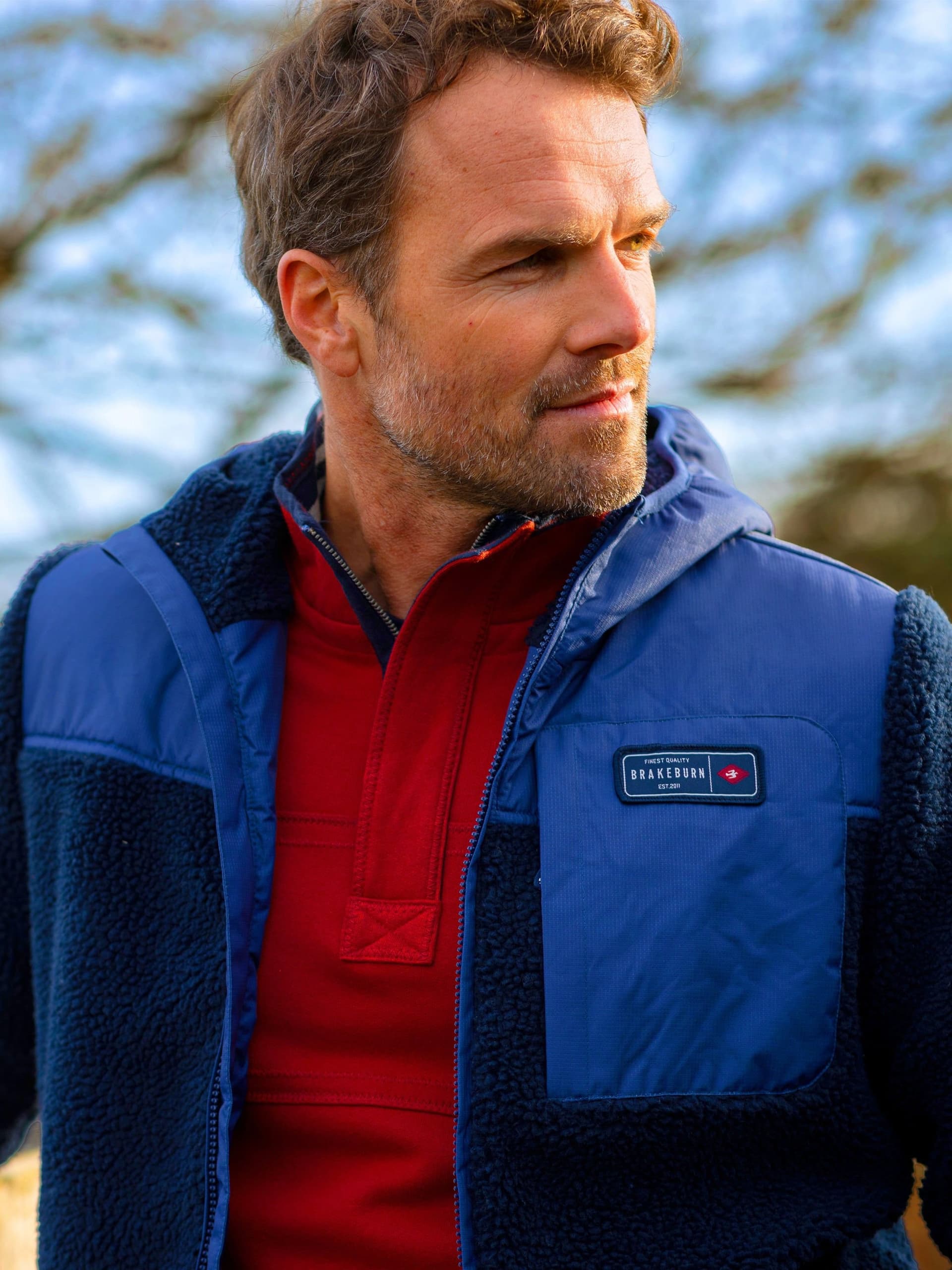 Brakeburn Brakeburn Men's Gargrave Fleece Jacket in Navy