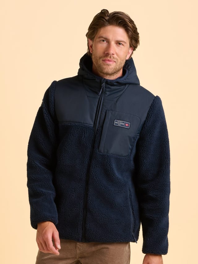 Brakeburn Brakeburn Men's Gargrave Fleece Jacket in Navy - 2