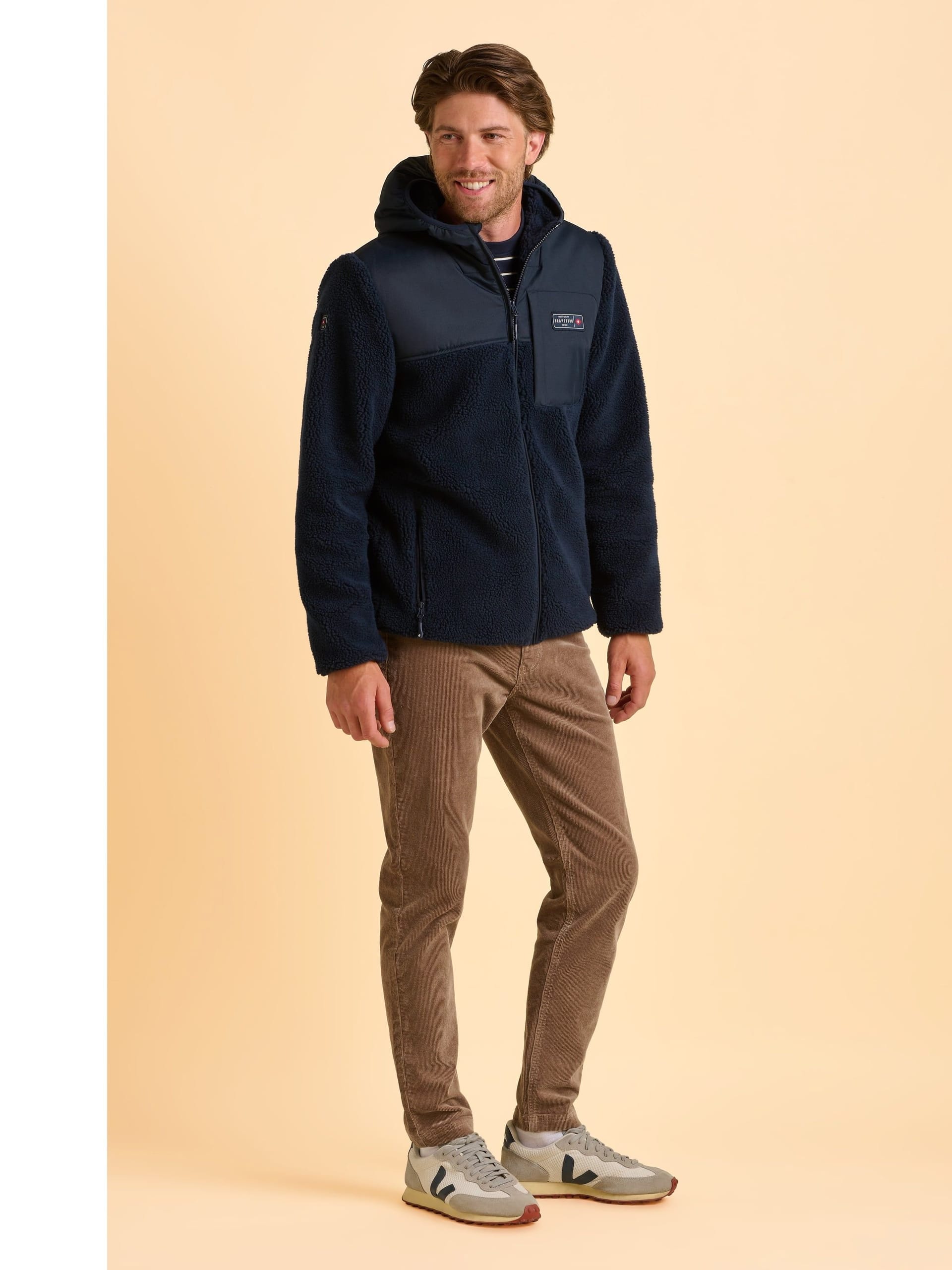 Brakeburn Brakeburn Men's Gargrave Fleece Jacket in Navy - 4