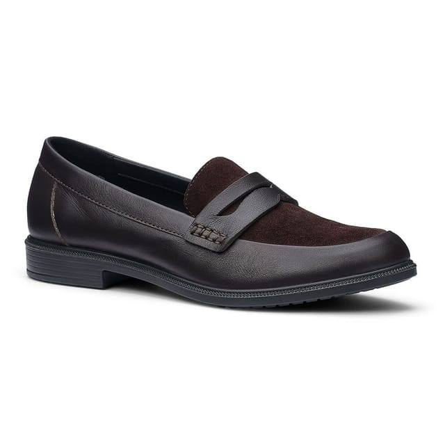 Hotter Hotter Women's 'Dorset' Loafers in Chocolate - 2