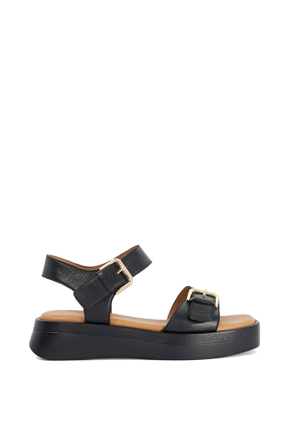 Dune London Dune London Women's Wide Fit 'Licia' Leather Sandals in Black - 3