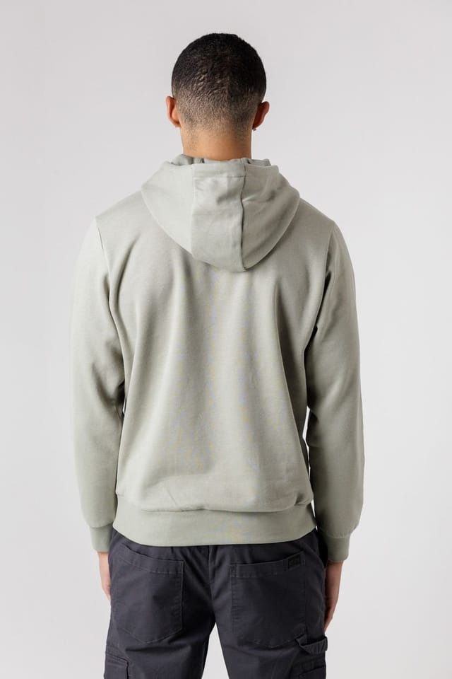 Tokyo Laundry Tokyo Laundry Men's Brushed Back Fleece Hoody with Small Chest Logo in Light Green - 2