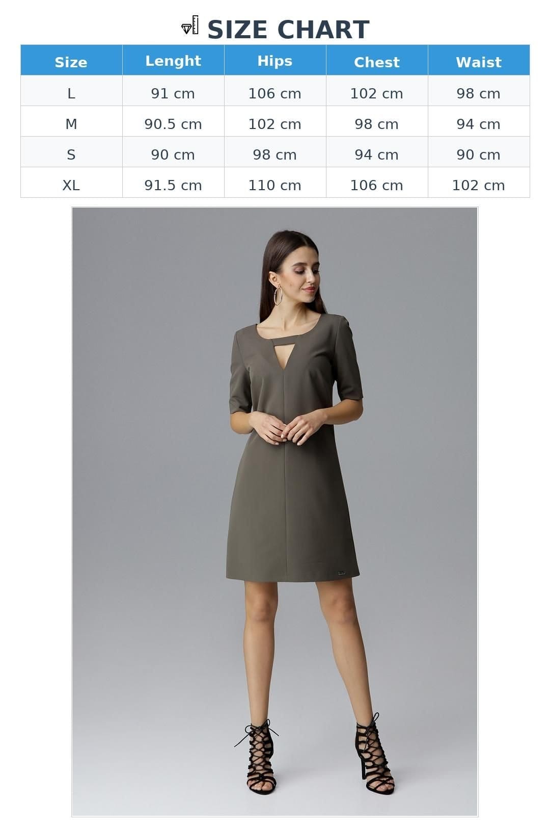 Love Lace Love Lace Women's Delicate Sleeve Short Casual Dress in Khaki - 4