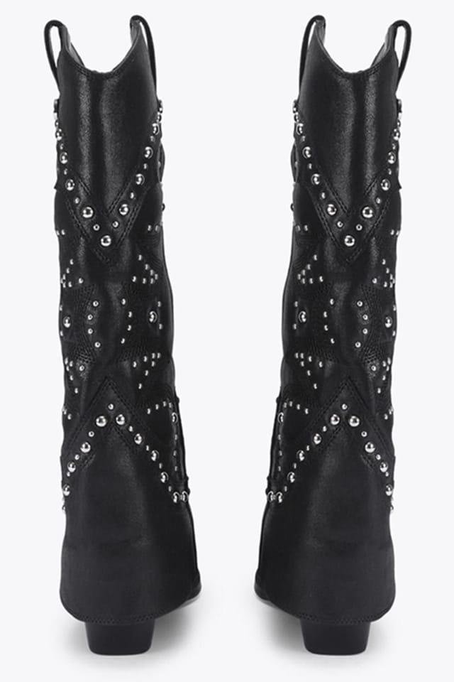 Steve Madden STEVE MADDEN Women's 'Stagecoach Black Leather' Boots - 3