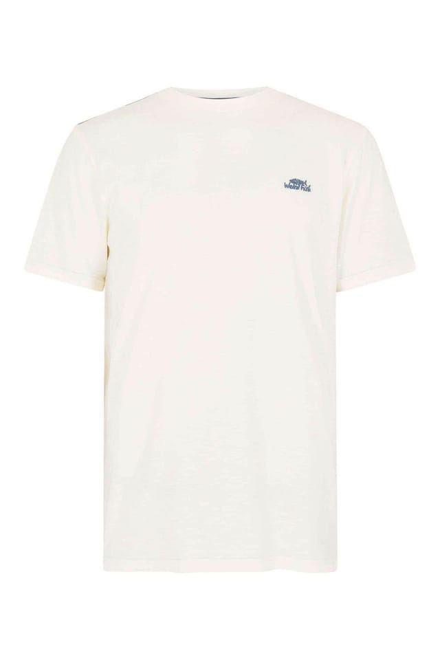 Weird Fish Weird Fish Men's Fished Branded T-Shirt in Off-White - 2