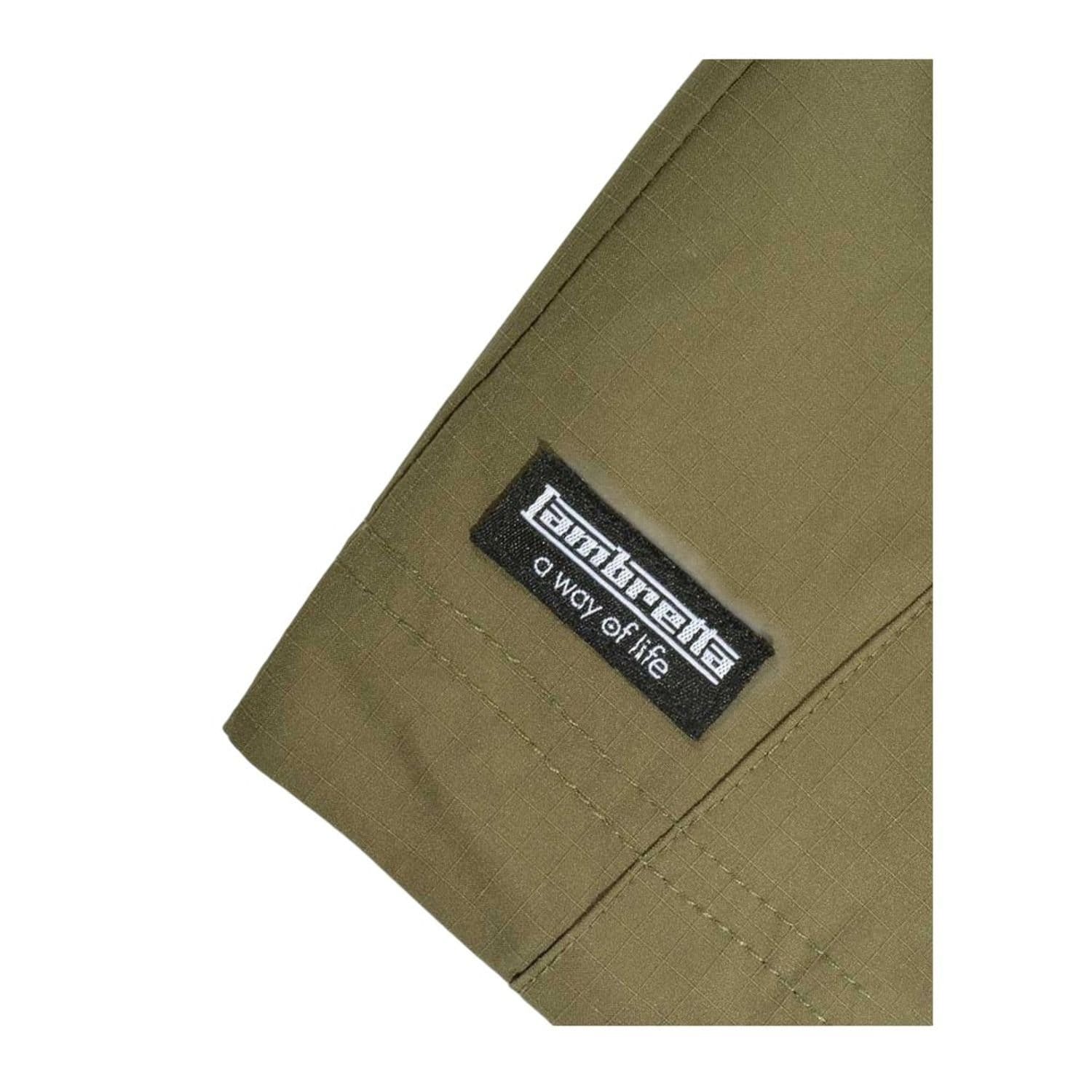 Lambretta Lambretta Men's Ripstop Hooded Jacket in Khaki - 4