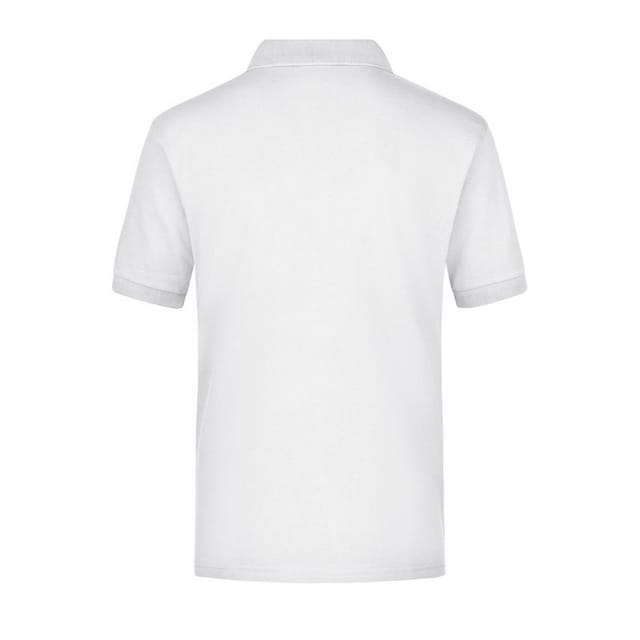 James and Nicholson James and Nicholson Men's Pique Pocket Polo Shirt in White - 2