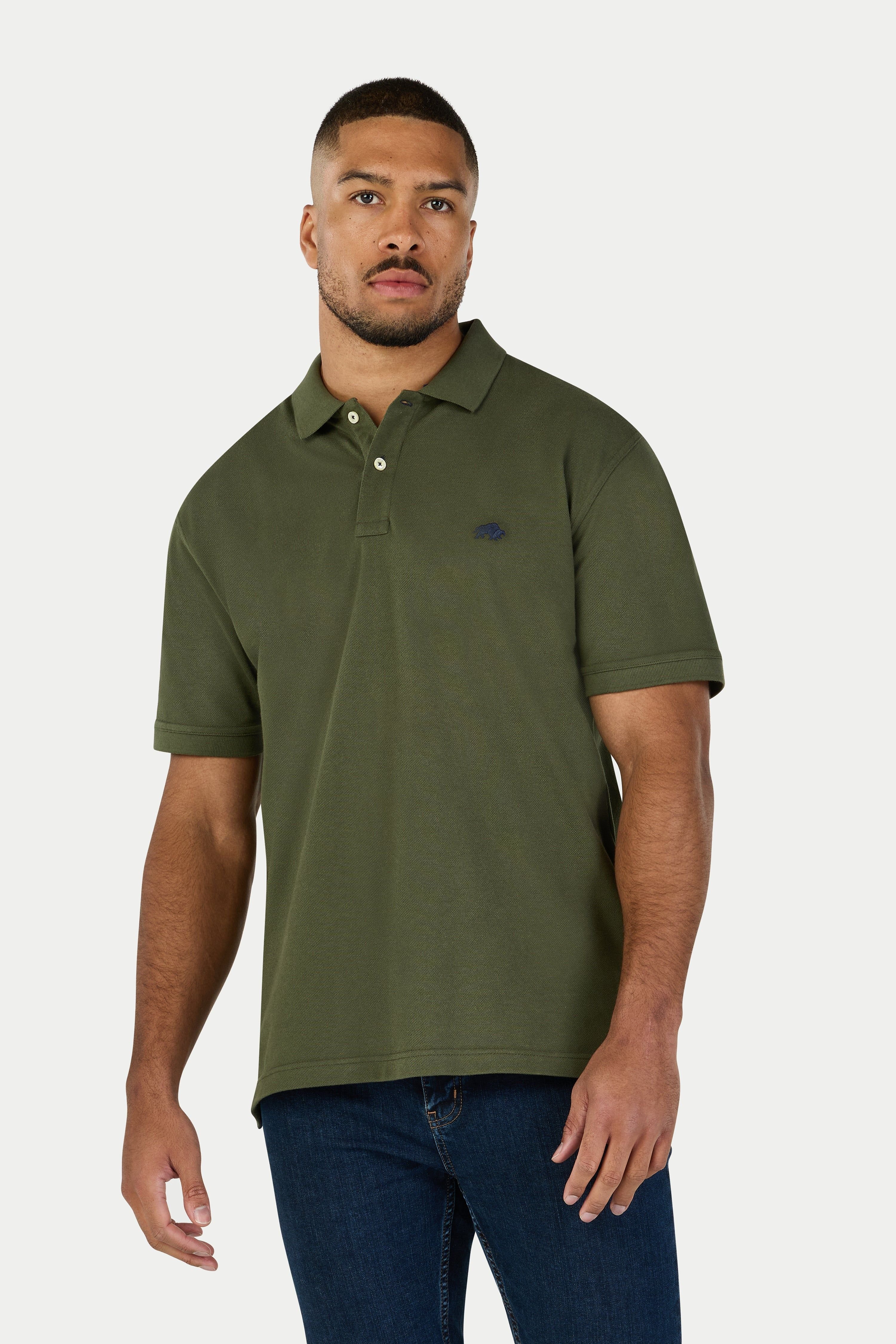 raging bull Raging Bull Men's Classic Polo in Khaki - 4