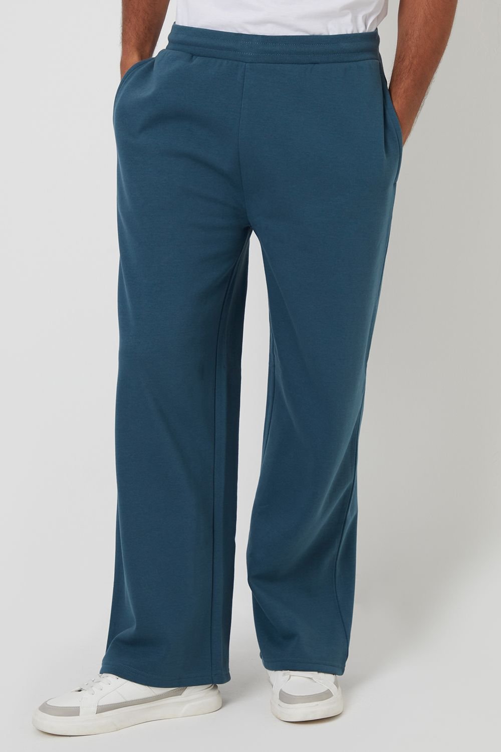 Threadbare Threadbare Men's Wide Leg Joggers in Blue - 2