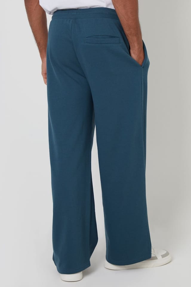 Threadbare Threadbare Men's Wide Leg Joggers in Blue - 2