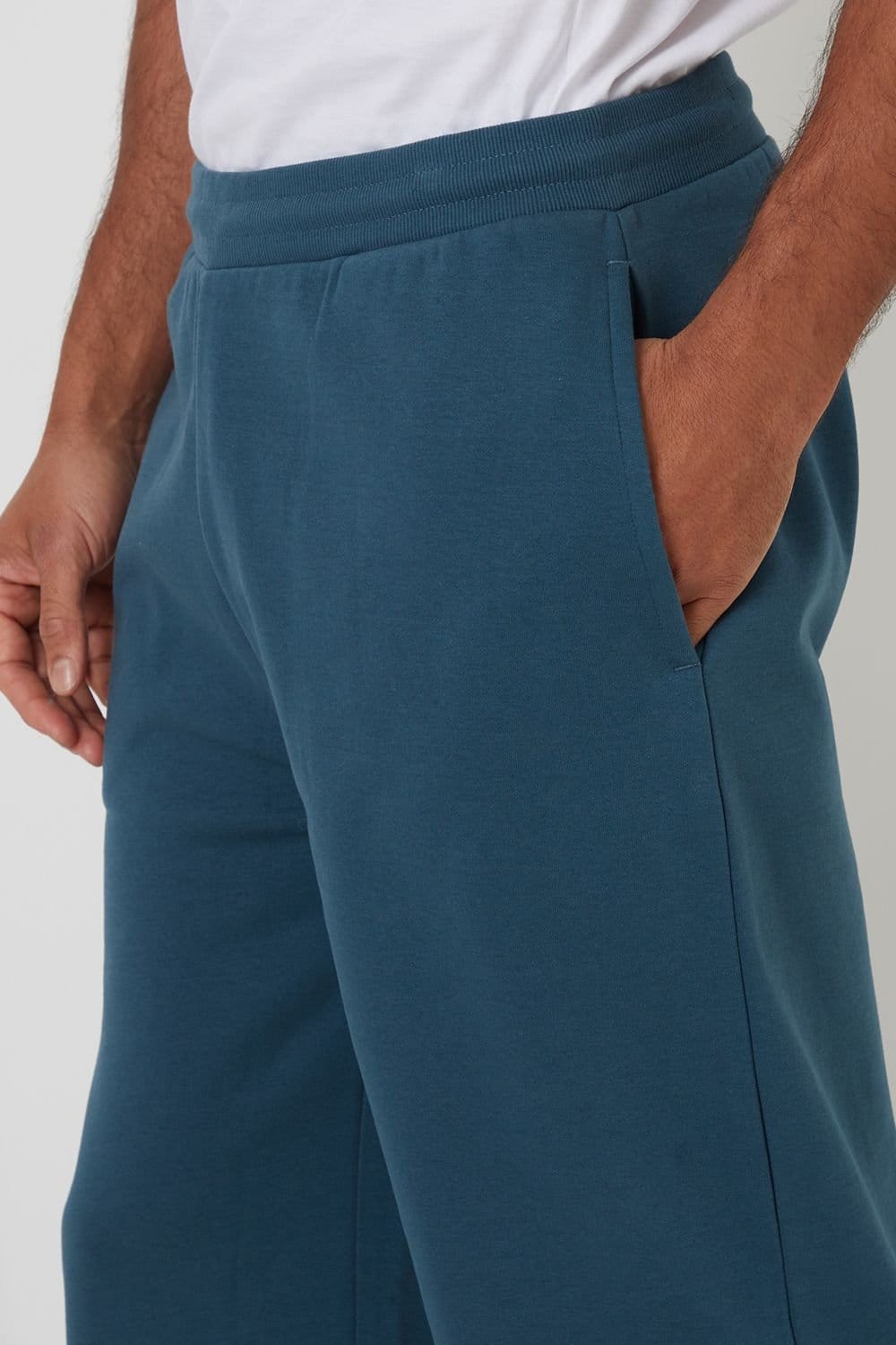 Threadbare Threadbare Men's Wide Leg Joggers in Blue - 4