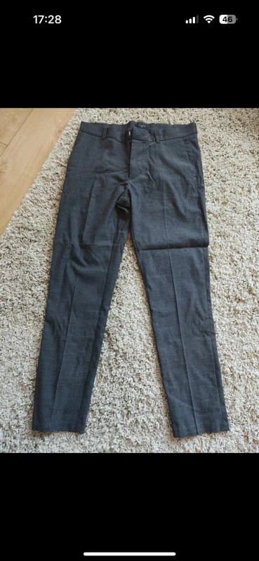 New Look Men’s 32S grey suit trousers