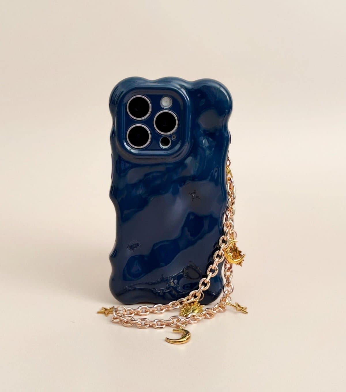 Coconut Lane Gold Tone Celestial Phone Strap Coconut Lane New Look
