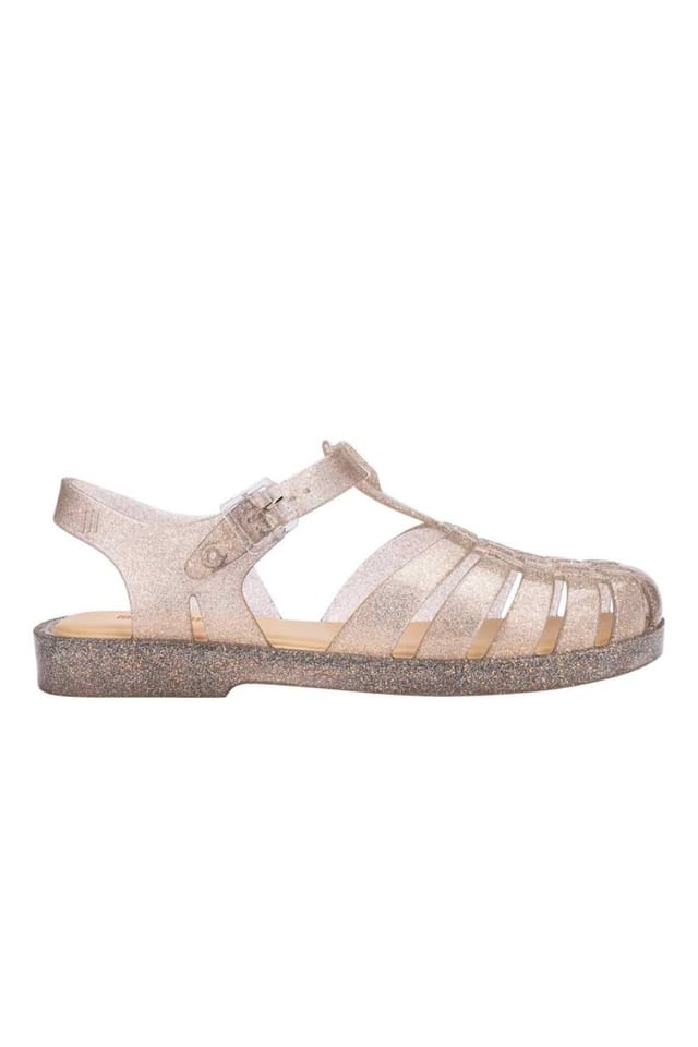 Melissa Shoes Melissa Shoes Women's Possession Shiny Jelly Sandals in Beige - 3