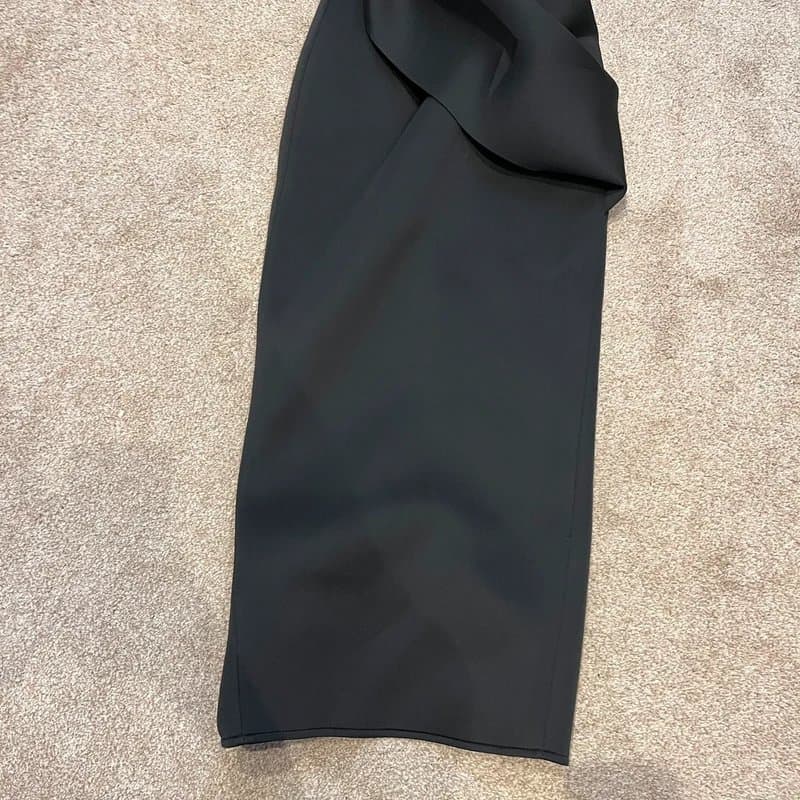 ASOS ASOS Black Bardot Midi Dress  Size 8