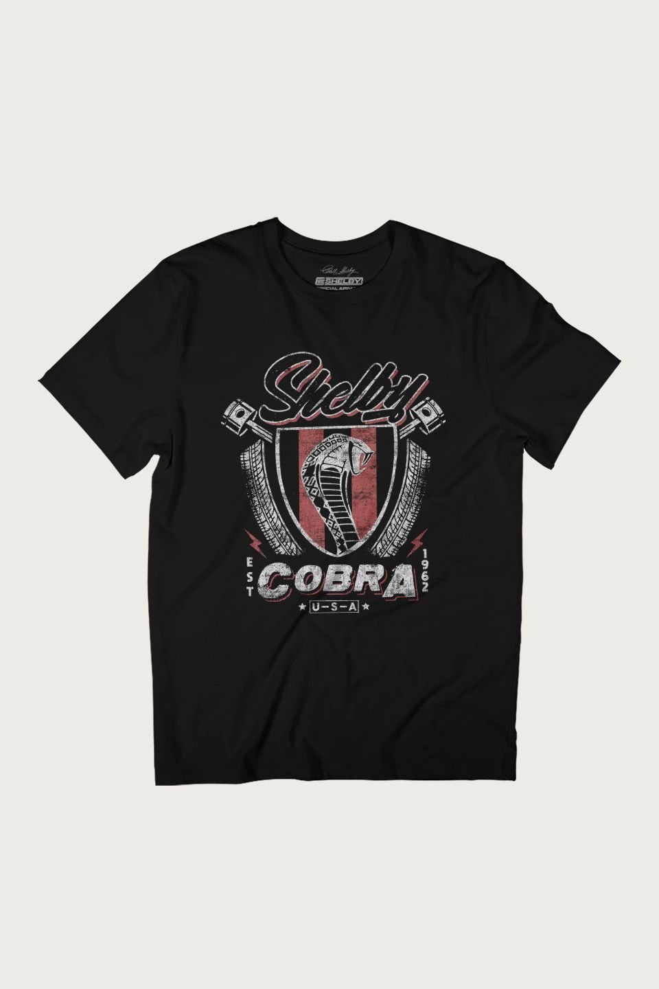 Shelby Shelby Men's Cobra Est 1962 In The USA T-Shirt in Black - 2
