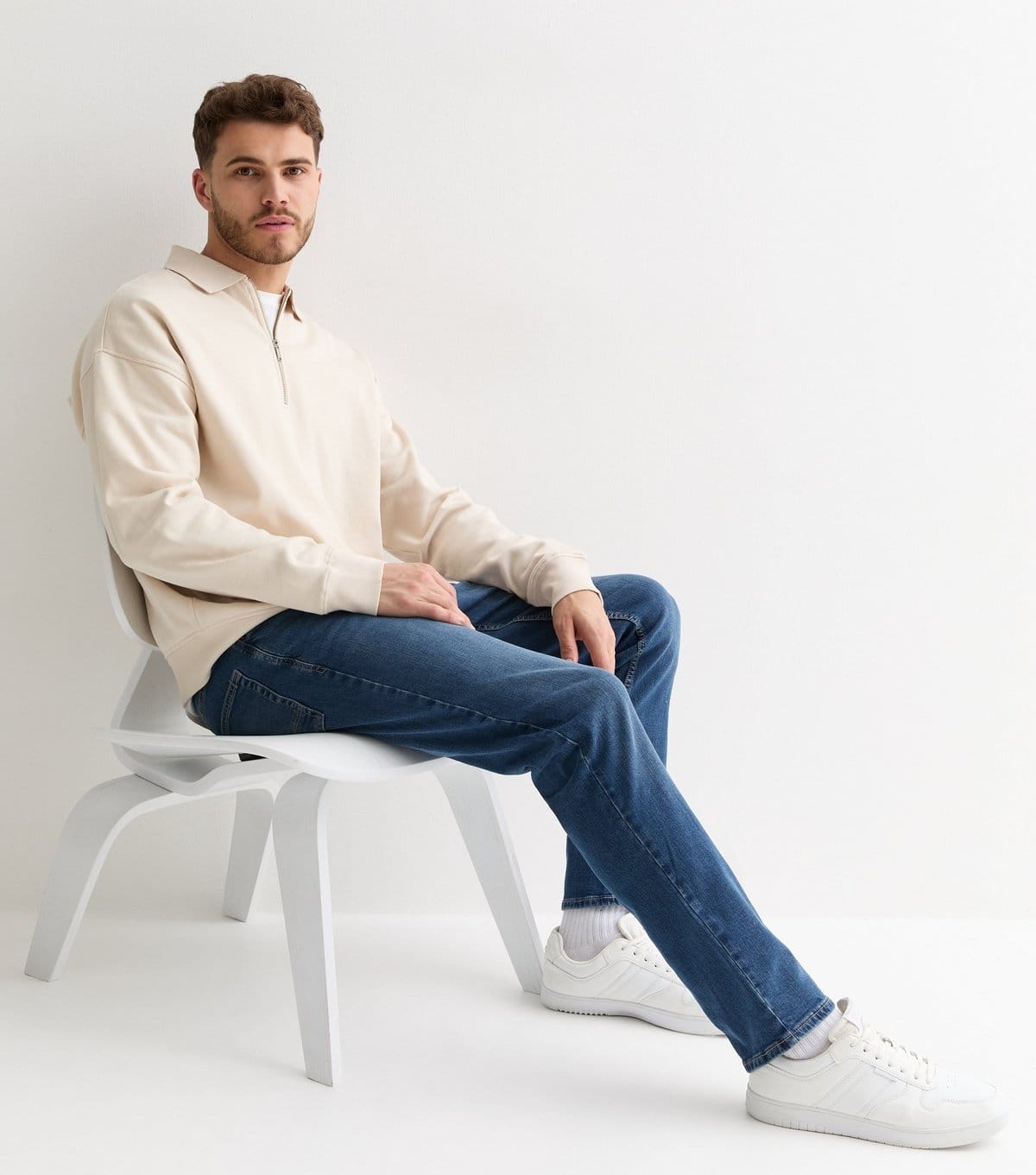 New Look Men's Blue Slim Fit Jeans New Look - 4