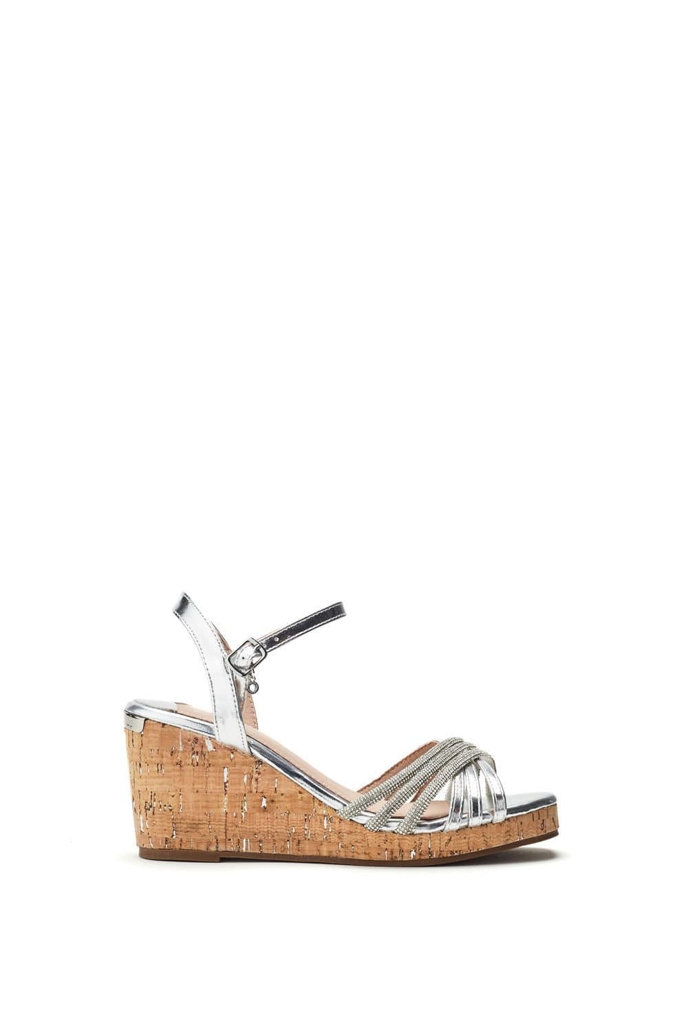 Moda In Pelle Moda In Pelle Women's 'Nerine' Metallic Wedges in Silver