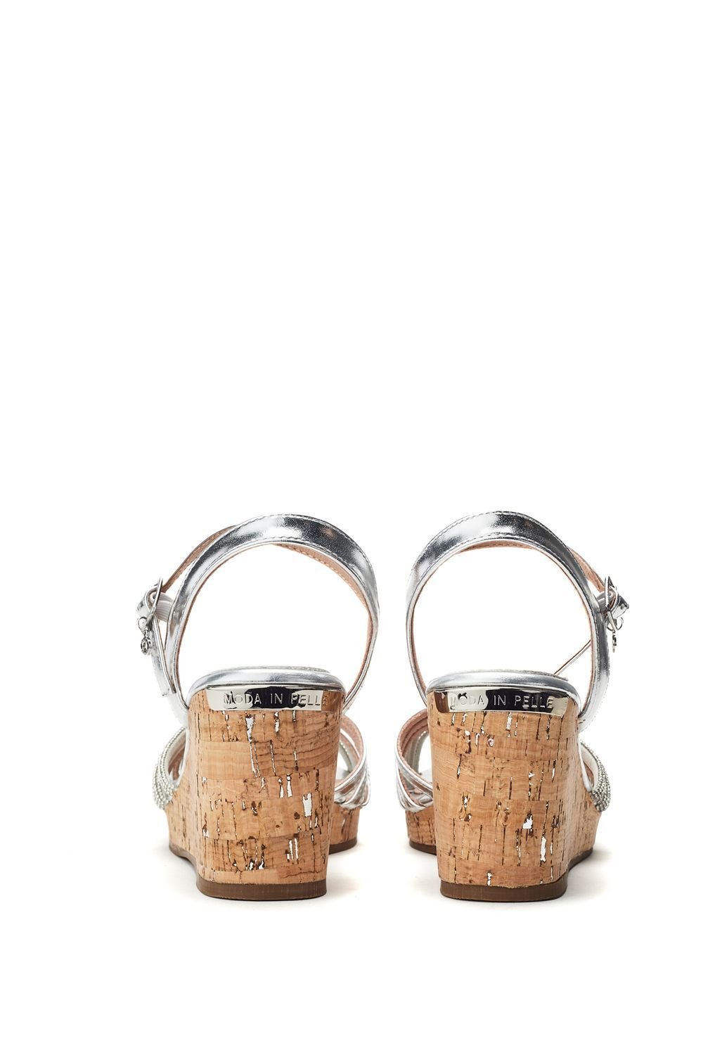 Moda In Pelle Moda In Pelle Women's 'Nerine' Metallic Wedges in Silver - 3