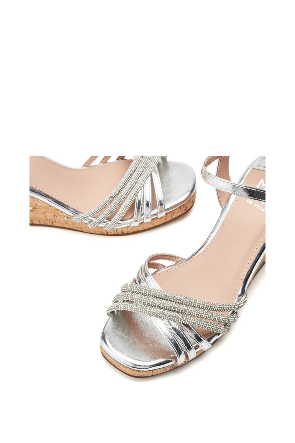 Moda In Pelle Moda In Pelle Women's 'Nerine' Metallic Wedges in Silver - 4