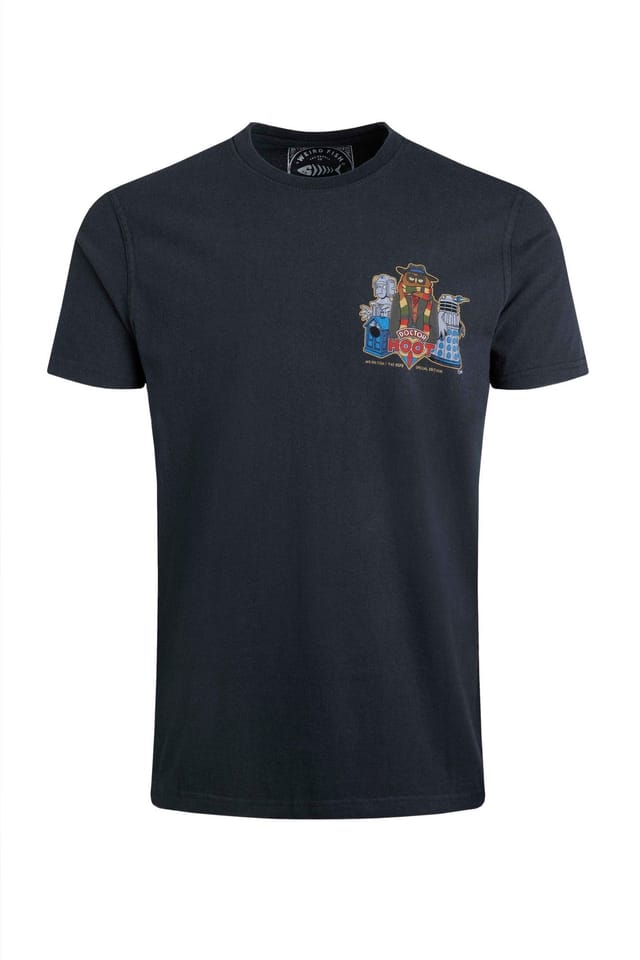 Weird Fish Weird Fish Men's Doctor Hoot Artist T-Shirt in Navy - 2