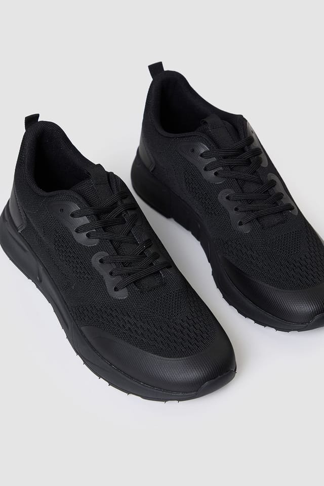 Threadbare threadbare Men's Textured Slip On Trainers in Jet Black - 2