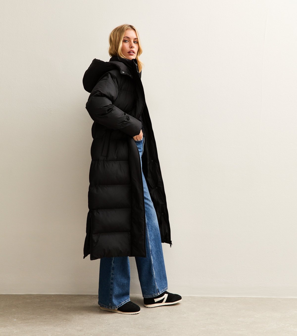 New Look Women's Tall Black Longline Puffer Jacket New Look - 2