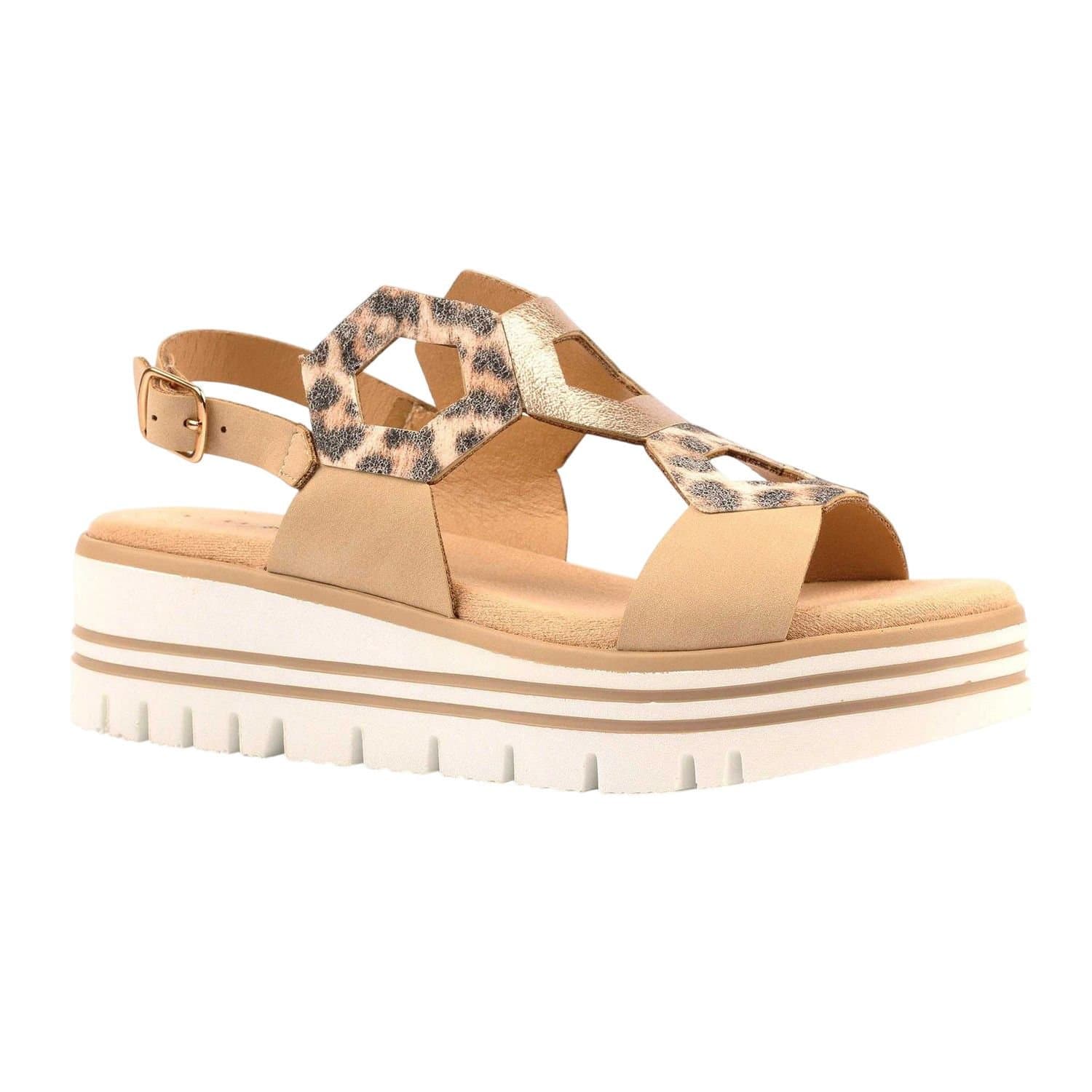 Lunar Lunar Women's Jaslene Sandals in Beige