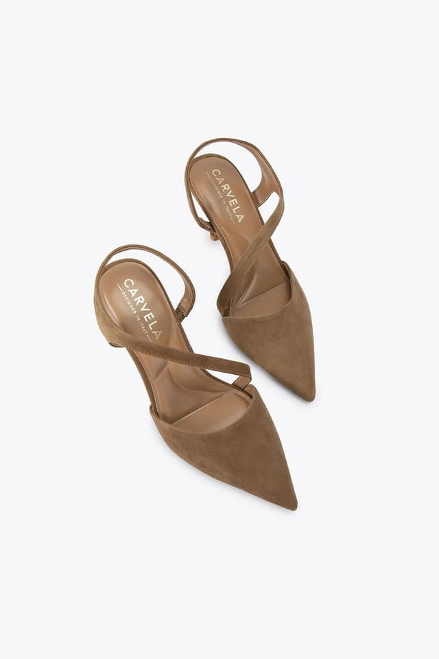 Carvela Carvela Women's 'Symmetry Court' Suede Heels in Tan - 2