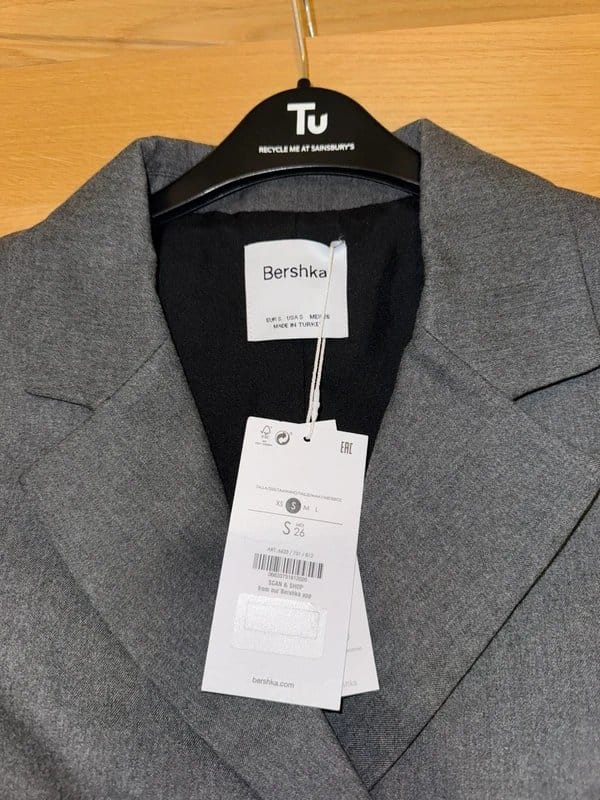 Bershka Grey bershka cropped blazer - 1